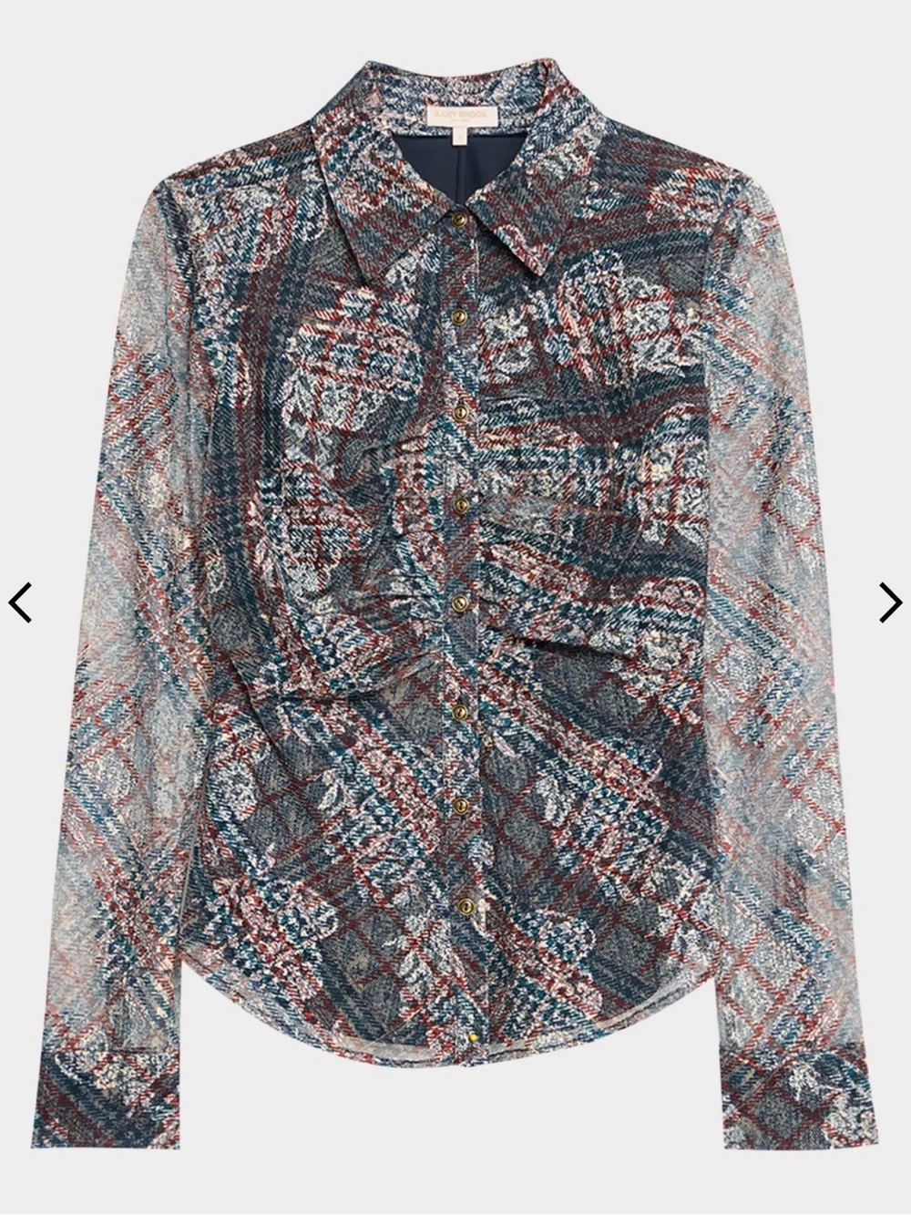 Ramy Brook Plaid Hamilton Blouse